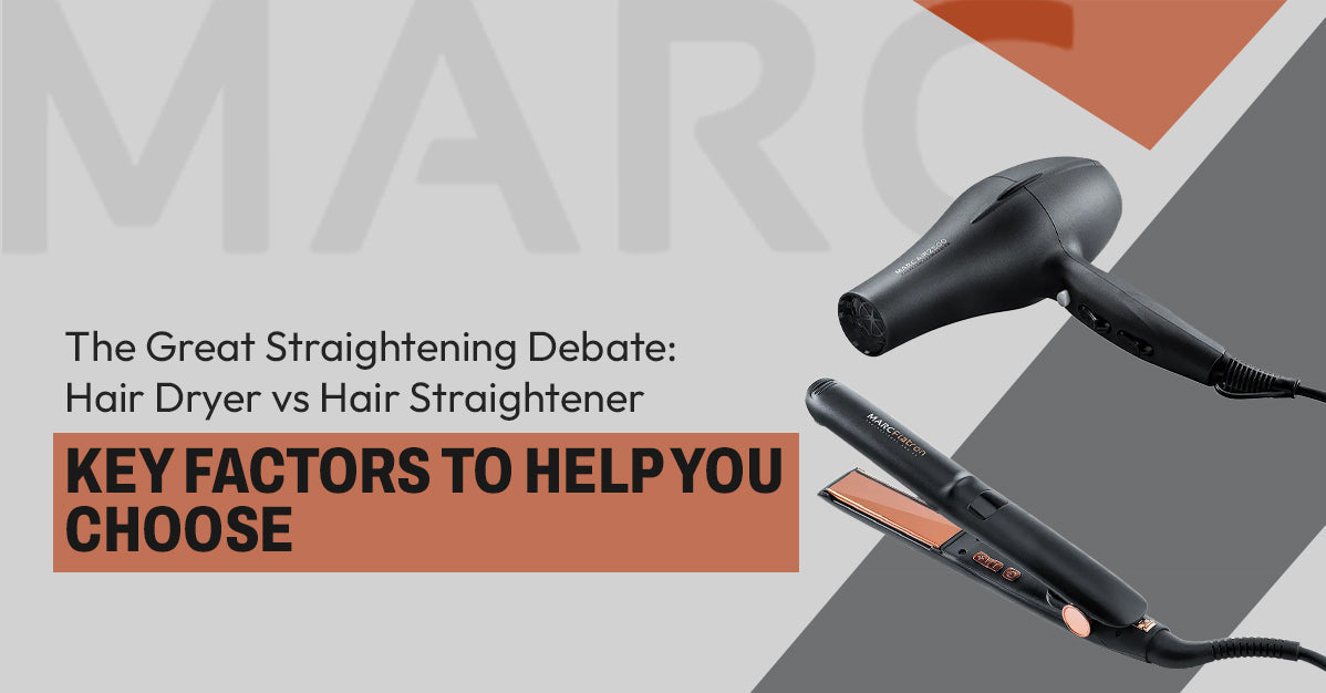 The Great Straightening Debate: Hair Dryer vs Hair Straighteners - Key Factors to Help You Choose